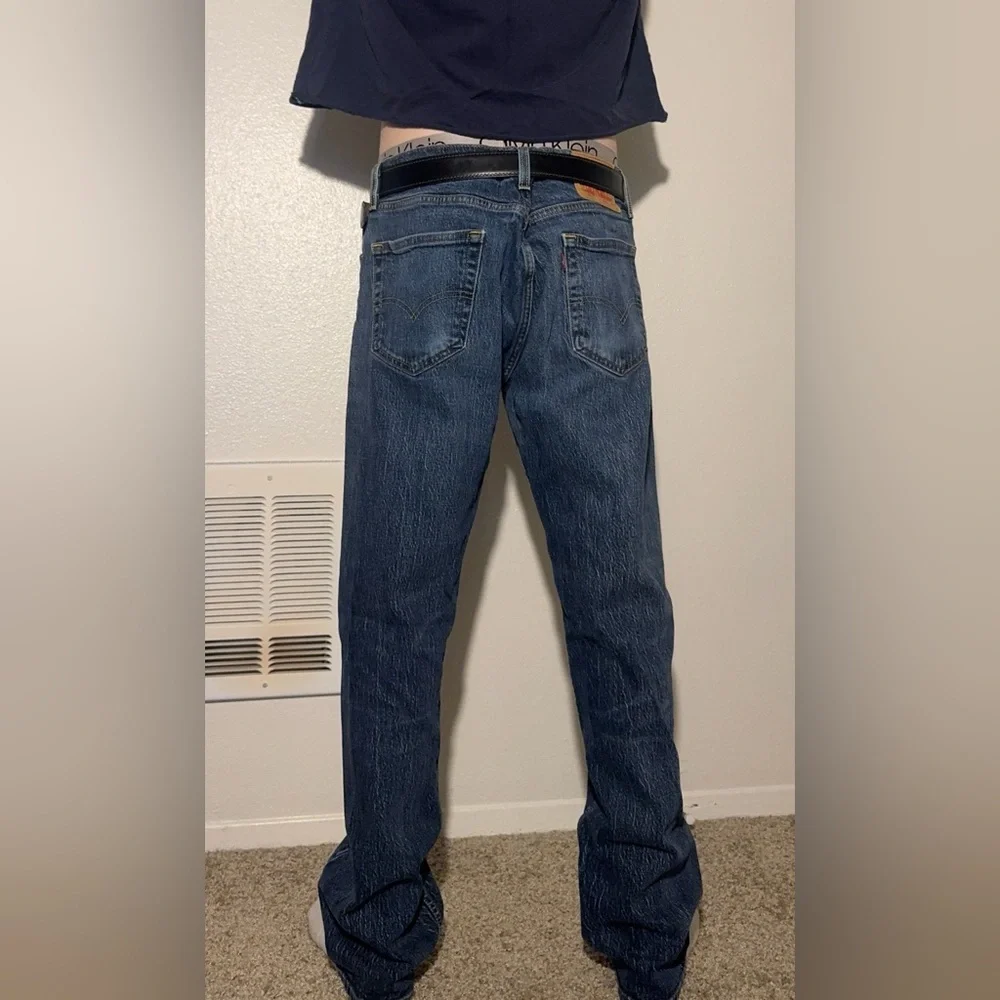 Levi's Men's Blue Relaxed 505 Fit Jeans